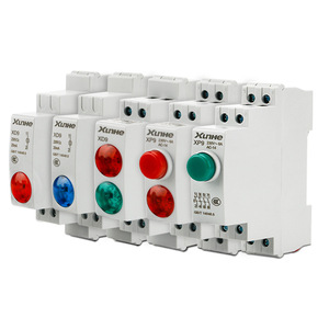 Xunhe Led Indicator Light 24V 220V Red Green Dual Color Rail Mounted XD9 - Product Image 3