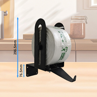 Jh-Mech Produce Bag Dispenser Groentezakhouder Met Ophangrek Draagbare Moderne Stijl Boodschappentas Dispenser
