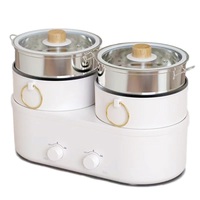 Cuisinière électrique multifonctionnelle MeiShengFa OEM 1200W 3.6L avec double cuve et cuiseur vapeur
