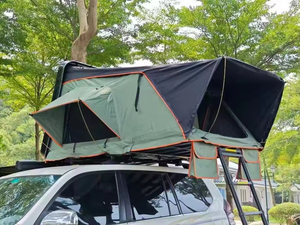 หลังคาแคมป์ปิ้งแบบแข็งสำหรับ<span class=keywords><strong>รถ</strong></span><span class=keywords><strong>กระบะ</strong></span> OEM Outdoor สำหรับ 1-3 คน ผลิตจากโพลีคอตตอน กันน้ำ NP300 แบบล็อคได้ พับเก็บได้ เหมาะสำหรับการเดินทางแบบออฟโรด - Product Image 6