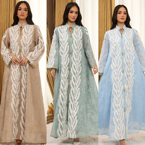 2025 marocchino caftano fatto a mano ricamo in Chiffon di seta traspirante abito da sposa Casual per musulmani nuovo arrivo accessorio - Product Image 2