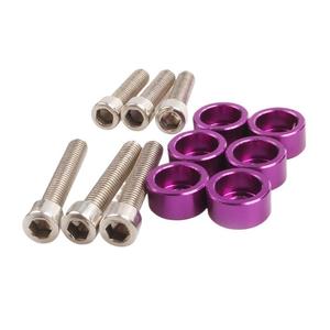 Aluminum Cup <b>Washer</b> 6mm Set Of 6 For <b>Car</b> Modification Garage Use - Product Image 2