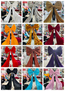 LEDA โบว์ขนาดใหญ่สีแดงสำหรับตกแต่งฉากหลังงานแต่งงาน งานเลี้ยง งานพิธีบนเวที ทางเดิน และตกแต่งพื้นหลัง - Product Image 6