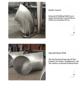 Raccordi per Tubi in Acciaio Inox di Grado Industriale Personalizzati, Gomito a Raggio Lungo Senza Saldatura 90/180 Gradi per Olio/Gas/Acqua - Product Image 5