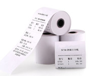 China Factory 48gsm 55gsm 60g 65g 70gsm 75g Black Image 100% Pulpa de madera virgen Papel de oficina ATM Roll Thermal Jumbol Roll