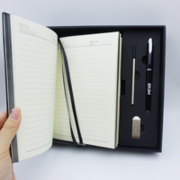 Set de Regalo Promocional con Logotipo Personalizado, Artículos de Papelería, Cuaderno, Bolígrafo, Memoria USB para Ferias Comerciales y Eventos