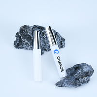Contenant cylindrique en plastique vide pour brillant à lèvres et baume à lèvres 10 ml, cosmétique rond avec capuchon, brosse et impression sérigraphiée
