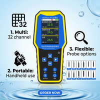Medidor de Calidad del Agua Multiparamétrico Portátil al por Mayor, Analizador de COD, NH3-N, DO y pH para Agricultura Inteligente, Acuicultura, Estanques de Peces e IoT