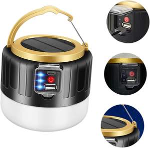 Linternas Solares LED al por Mayor, Lámpara de Camping, Foco, Linterna Recargable OEM, Bombilla Portátil Colgante, 80 SMD IP65 - Product Image 3