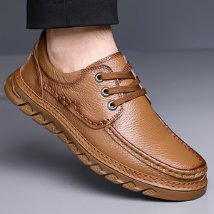 Zapatos Casuales de Cuero para Hombre, Último Modelo 2026, Cuero Genuino, Transpirables, con Cordones, Cosidos a Mano, para Uso Diario - Product Image 3