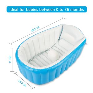 Bañera inflable para bebé modelo caliente, <span class=keywords><strong>piscina</strong></span> plegable portátil, lavabo de ducha antideslizante para niños engrosado - Product Image 5