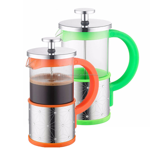 350ml luxe Français Presse Cafetière en plastique café piston avec <span class=keywords><strong>le</strong></span> Verre De Borosilicate d'affaires Français Presse cafetière - Product Image 2
