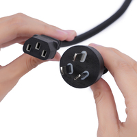 Adaptateur de prise ronde à 3 broches en cuivre massif isolé en PVC, 220V, conforme aux normes israéliennes, indice de protection IP65, taille du fil 1,5 mm
