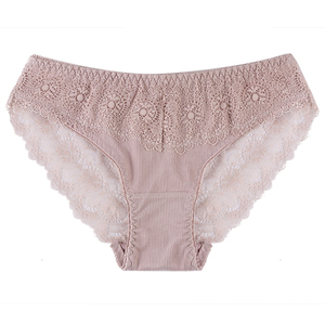 Nuevas bragas de cintura media para mujeres jóvenes y gorditas, bragas de encaje sexy de lujo, bragas acolchadas para mujeres gorditas, fotos de mujeres gorditas en bragas - Product Image 2