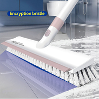 Nouveau chaud salle de bain mur sol brosse longue poignée douche carrelage outil de nettoyage
