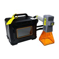Machine de marquage laser à fibre portative, graveur laser industriel pour le marquage de codes QR et de logos sur métal
