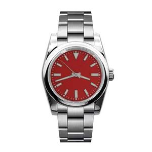 Reloj de Cuarzo Redondo Vintage de Acero Inoxidable de Alta Gama de 36/40 mm para Hombre, Resistente al Agua, Estilo Ejecutivo, Lujo, Opción OEM ODM, Hecho en China - Product Image 2