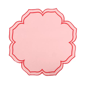 Manteles Individuales y Servilletas PMZW Verde Rosa Herme, Elegantes Manteles Individuales con Borde Festoneado - Product Image 6