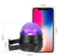 Lumière de scène LED rotative pour discothèque, boule DJ, stroboscope, télécommande, contrôle sonore, lampe laser RGB magique pour voiture, cadeau de Noël, fête, club, spectacle laser