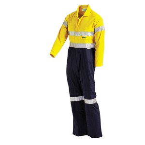 Workers <strong>Suit</strong> <strong>Overall</strong> with Reflective Stripe <strong>Seaman</strong> 100% Cotton Safety Coverall for Oil and Gas - Product Image 3