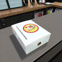 Emballages en papier kraft pour mini-cupcakes et poulet frit avec logo personnalisé, contenants alimentaires durables, résistants à l'huile, boîtes à emporter pour poulet frit