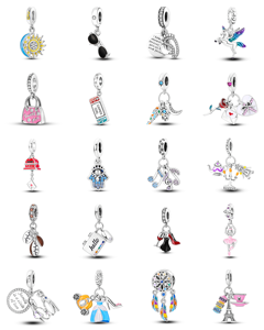 Nuevos Colgantes <span class=keywords><strong>de</strong></span> Plata con Forma <span class=keywords><strong>de</strong></span> Corazón Estilo Europeo <span class=keywords><strong>de</strong></span> la Familia Pan, Cadena <span class=keywords><strong>de</strong></span> Mano Unisex para Niños, Accesorio DIY, <span class=keywords><strong>Venta</strong></span> Directa <span class=keywords><strong>de</strong></span> Fábrica - Product Image 2