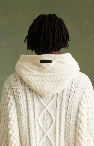 Ottoknit-<span class=keywords><strong>Sudadera</strong></span> <span class=keywords><strong>con</strong></span> <span class=keywords><strong>capucha</strong></span> de punto de Cachemira-Diseño de frente abierto premium <span class=keywords><strong>con</strong></span> tejido elástico suave - Product Image 4