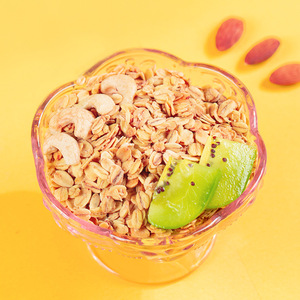 Gruau cuit à haute teneur en fibres, en conserve, prêt à <span class=keywords><strong>manger</strong></span>, repas sec, petit <span class=keywords><strong>d</strong></span>éjeuner, céréales, repas de remplacement, non-fruit, noix, avoine - Product Image 2