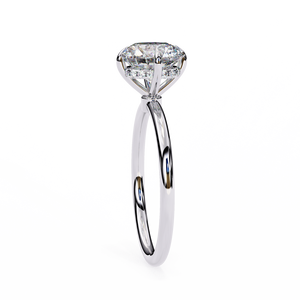 Anillo de Compromiso de Diamante Cultivado en Laboratorio con Corte Brillante en Oro Sólido de 18K para Mujer, Certificado IGI, Chapado en Rodio, Color Blanco D, Láser - Product Image 2