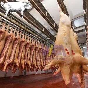 WFA Factory Pig Slaughterhouse Equipment Carcass Hanging Convey Rail For Pork Abattoir