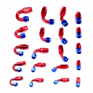 Hızlı teslimat siyah düz 45deg 90deg bir bağlantı parçaları ptfe dövme tam akış anan8 an10 döner bir ptfe hortum hattı ucu uydurma - Product Image 5