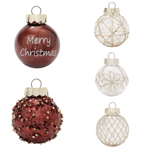 Décoration <span class=keywords><strong>de</strong></span> Noël personnalisée 6cm boules <span class=keywords><strong>de</strong></span> Noël en plastique chocolat or Noël pour décorations suspendues d'arbre - Product Image 6