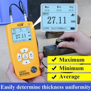 Vendita calda LS213 misuratore di spessore ultrasonico intelligente 350mm prezzo a ultrasuoni misuratore di spessore in metallo - Product Image 4