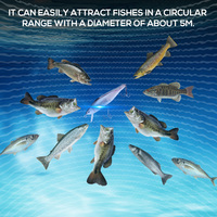 VTAVTA Leurre de pêche électrique rechargeable 10 cm 16 g avec lumière LED, flottant et vibrant, pour la pêche au brochet, appât artificiel dur, type minnow