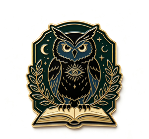 Custom Enamel Metal Lapel <b>Pin</b> Owl <b>Badge</b> Gold Plated Irregular Emblem for Caps Bags Gift Souvenir - Product Image 1