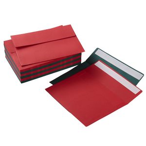 Enveloppes de Noël couleur métallique, auto-adhésives, avec autocollants dorés pour cartes de vœux, invitations, cartes postales - Product Image 6
