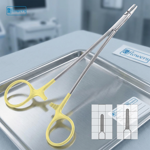 Porte-aiguille intracardiaque Cooley, instrument chirurgical pour l'hémostase, certifié CE ISO13485, classe I, manuel - Product Image 2