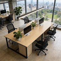 Bureau d'ordinateur moderne et élégant pour cadre dirigeant, en contreplaqué (E1) durable, idéal pour le télétravail, à prix abordable