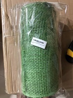 Cinta de malla de decoración de polietileno púrpura, malla de arpillera de 10 pulgadas y 10 yardas para corona de puerta de casa y decoración navideña, rollos de cinta para envolver