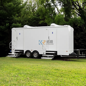 Remorque de toilettes portables avec douche pour événements en plein air, remorque de salle de bain mobile à vendre, remorque de toilettes portables personnalisée - Product Image 1