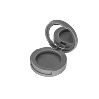 Mini étui à blush/blush à poudre compacte, récipient rond simple et personnalisé avec miroir, emballage de palette vide pour fard à paupières, 50 pièces