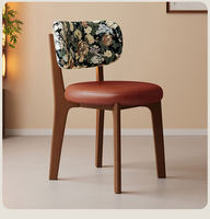 Chaise de salle à manger moderne en bois massif nordique - Mobilier de restaurant minimaliste de luxe léger SYJ A139 pour la maison, la chambre, l'extérieur et le salon
