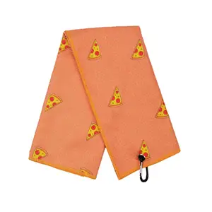 Tri-fold Thêu Thăng Hoa Biểu Tượng Tùy Chỉnh Golf Khăn Waffle Microfiber Thể Thao Golf Khăn