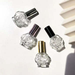 Rose <b>Perfume</b> <b>Bottle</b> Cosmetic Spray <b>Bottle</b> <b>Small</b> Capacity Glass Dispensing Empty <b>Bottle</b> Packaging - Product Image 1