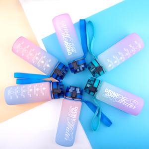 Botella <span class=keywords><strong>de</strong></span> <span class=keywords><strong>Agua</strong></span> Motivacional <span class=keywords><strong>de</strong></span> 1000 ml con Marcador <span class=keywords><strong>de</strong></span> Tiempo, Tapa Abatible y Correa <span class=keywords><strong>de</strong></span> Transporte para Gimnasio, Viajes y Actividades al Aire Libre - Product Image 2