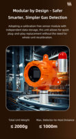 Détecteur de gaz H2S haute précision DUOTESI, alarme, 24V, multi-fixation, direct usine, garantie 1 an, best-seller pour l'agriculture/le laboratoire/l'industrie