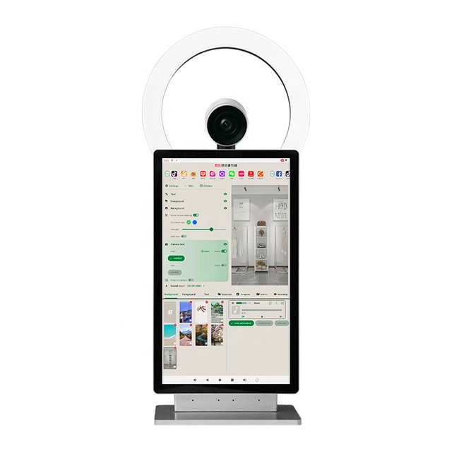 All-In-One 15.6 Inch Interactive Screen for TikTok Facebook Live Streaming Broadcasting Portable Service Equipment