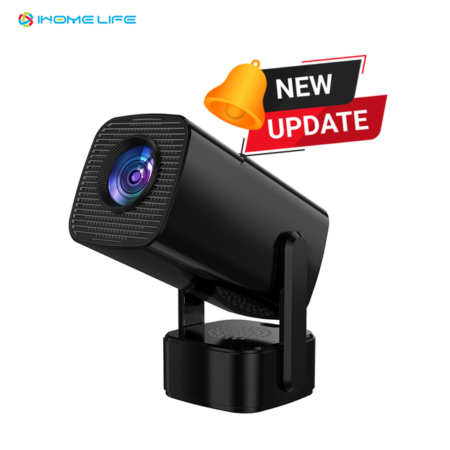 New in 2024! IHOMELIFE F800 Projector with External Speakers 720P 180 Degree Rotation Home Theater Android 11 Smart Projector