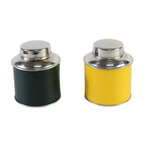 茶缶二重蓋気密パッキング缶アメリカンスタイルデザイン光沢技術食品使用