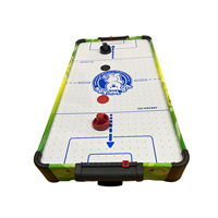 Table de hockey sur air de 27 pouces en MDF E1, modèle OEM ODM, avec poussoirs et disques, jouet de sport d'intérieur sans batterie, table de hockey sur glace